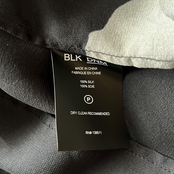 BLK DNM Floral Silk Blouse - Picture 4 of 4